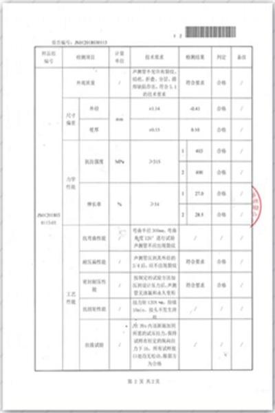 淮北出厂检测报告